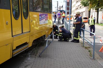 Stadtbahnen stossen zusammen - 8 Verletzte in Stuttgart-Ost